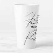 Faith maakt dingen mogelijk latte mok (Voorkant)