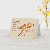 Faith maakt dingen mogelijk niet makkelijk Inspire Kaart (Gele Bloem)