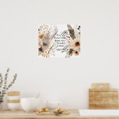 Faith maakt het mogelijk poster (Keuken)