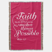 Faith Makes Mogelijk - wit Deken (Voorkant Verticaal)