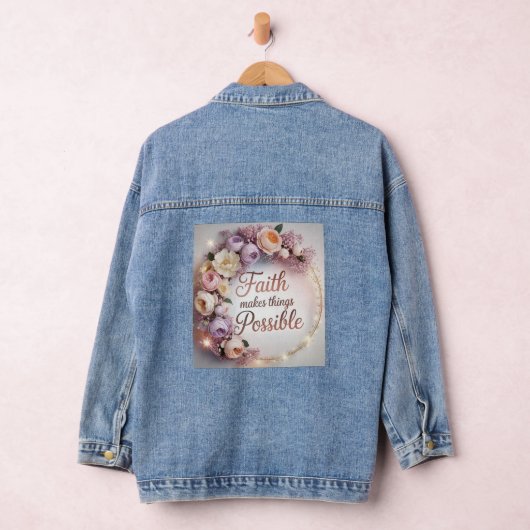 Faith Makes Things Possible Denim Jacket (Hangar)