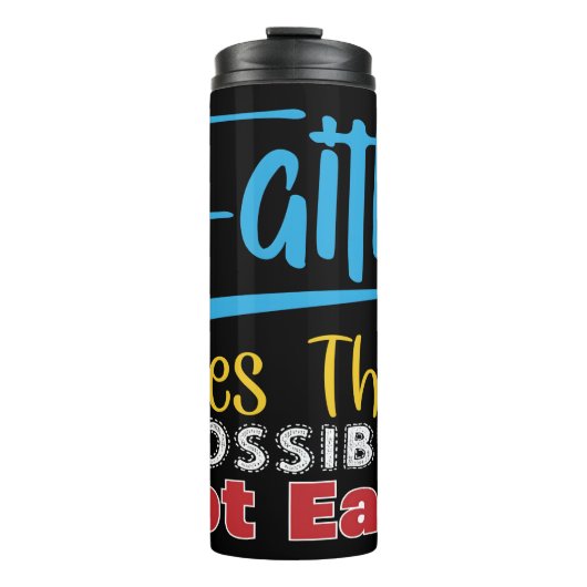 Faith Makes Things Possible Not Easy Thermosbeker (Voorkant)