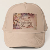 Faith Makes Things Possible Trucker Pet (Voorkant)