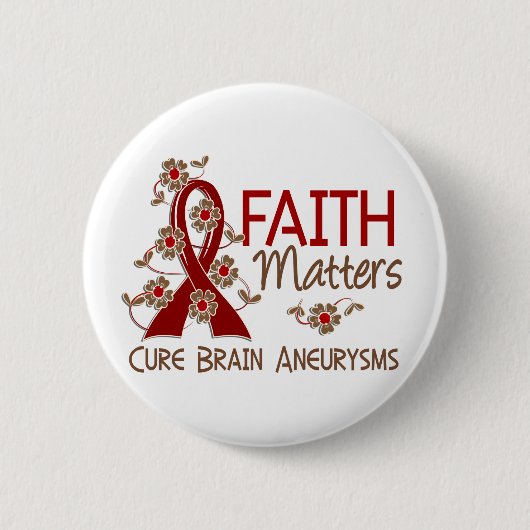 Faith Matters 3 Brain Aneurysm Ronde Button 5,7 Cm (Voorkant)