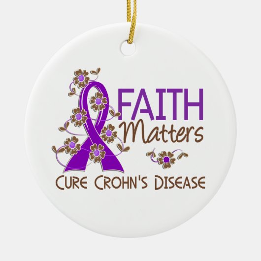 Faith Matters 3 Crohn's Disease Keramisch Ornament (Voorkant)