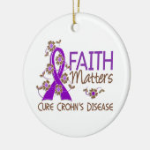 Faith Matters 3 Crohn's Disease Keramisch Ornament (Links)