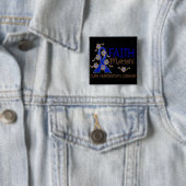 Faith Matters 3 Huntington's ziekte Vierkante Button 5,1 Cm (In situ)