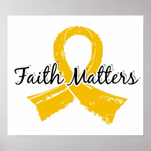Faith Matters 5 kinderkanker Poster (Voorkant)