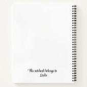 Faith (Mattheüs 17:20) 8,5" x 11" spiraal Notitieb Notitieboek (Achterkant)