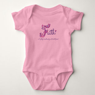 Faith meisjes naam en betekenis shirt monogram