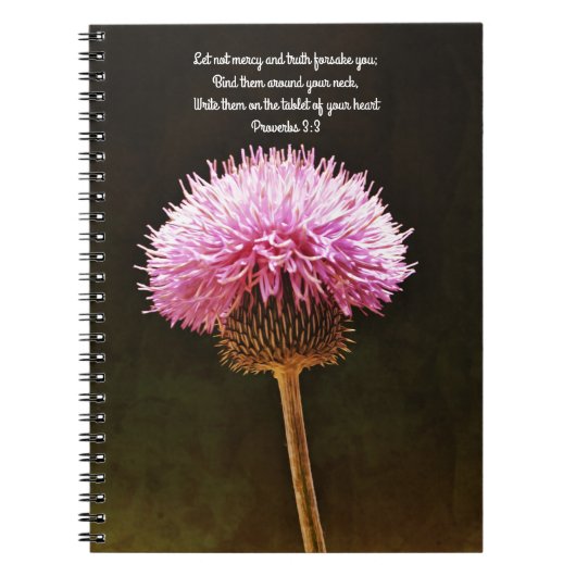 Faith Mercy Truth Bijbelvers Gebedsdagboek Notitieboek (Voorkant)