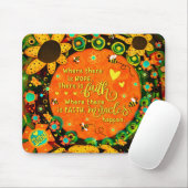 Faith Miracles Bloemen Bumblebee Irelyn Muismat (Met muis)