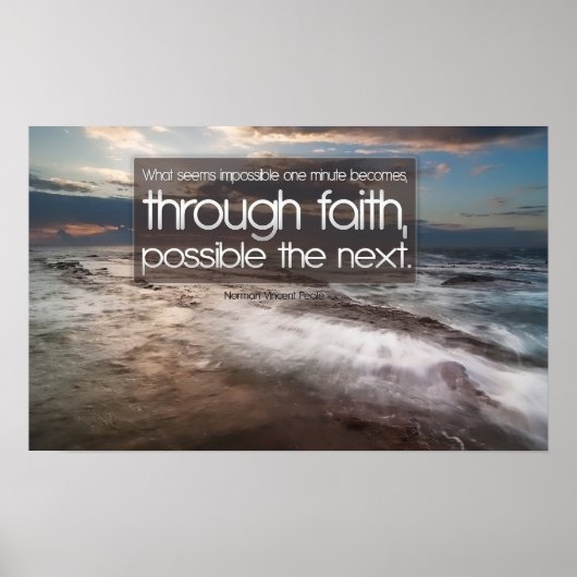 Faith Motivatie Poster (Voorkant)