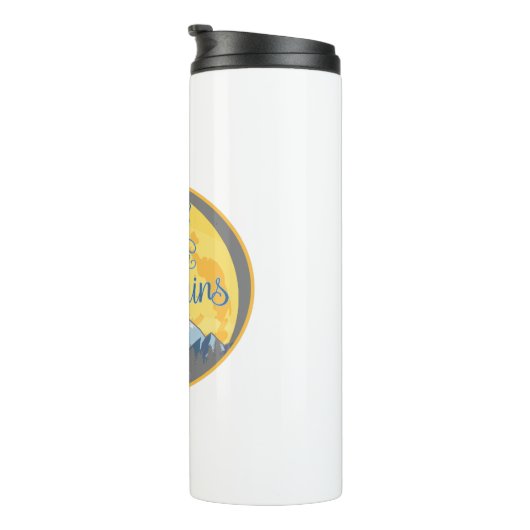 Faith Move Mountains Christelijk ontwerp Thermosbeker (Geroteerd rechts)