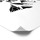 Faith Move Mountains Christelijk Word Art hebben Poster (Hoek)