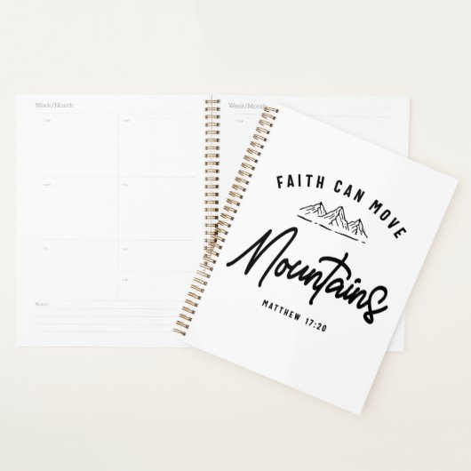 Faith Moves Bergen Mattheüs 17:20 Christelijk Planner (Display)