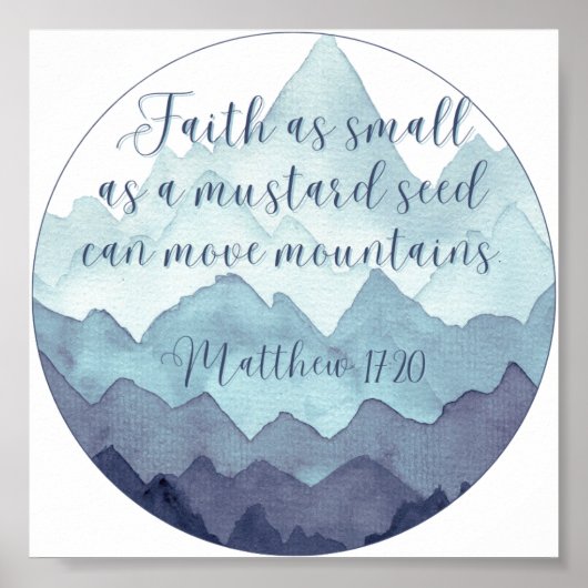 Faith Moves Mountains Poster (Voorkant)