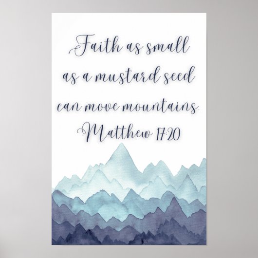 Faith Moves Mountains Poster (Voorkant)