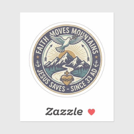 Faith Moves Mountains Sticker (Vel)