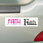 Faith Name-tags Bumpersticker (Op auto)
