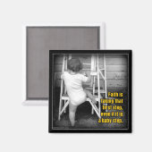 Faith neemt die eerste stap magneet (Voorkant / Achterkant)