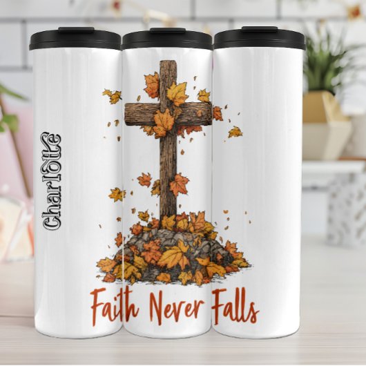 Faith Never Herfsten Cross Graphic Thermosbeker