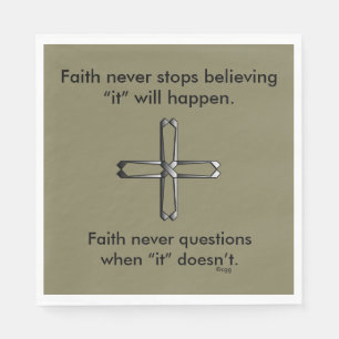 Faith Nooit Napkins met Steel Cross Servet