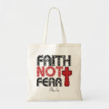 Faith not Fear Bling Life Budget Tas