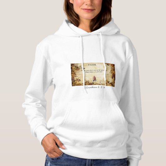 Faith Not Sight Women's Hoodie by StanVG (Voorkant)