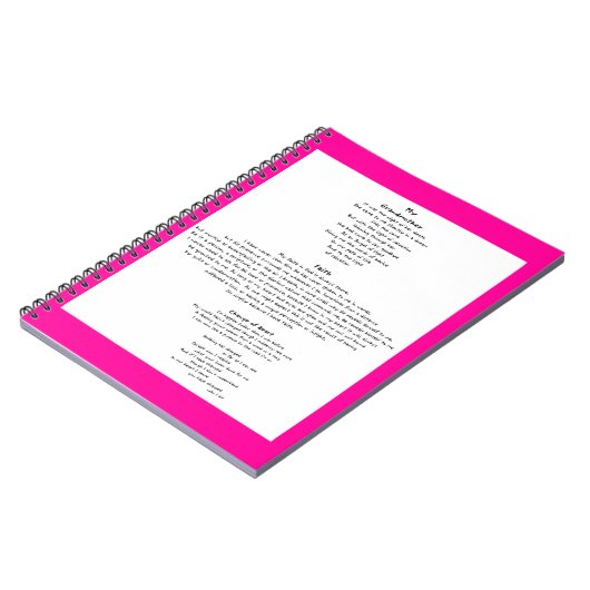 Faith Notitieboek (Linkerzijde)