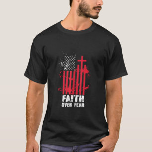Faith of Angst American Flag Cross Priest T-shirt