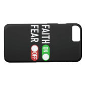 Faith ON Fear OFF Digital Switch - Christelijk Case-Mate iPhone Case (Achterkant (Horizontaal))