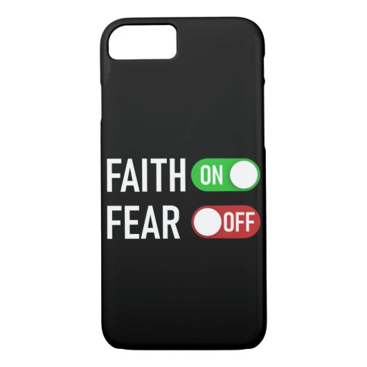 Faith ON Fear OFF Digital Switch - Christelijk Case-Mate iPhone Case (Achterkant)