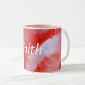 Faith Original Roze Rood Mooie Mok (Voorkant rechts)