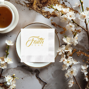 Faith Over Angst Gold Graphic Servet