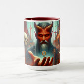 Faith Over Angst - Surrealistische Spirituele Reis Mok (Midden)