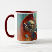 Faith Over Angst - Surrealistische Spirituele Reis Mok (Links)