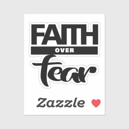 Faith Over Fea Sticker (Vel)