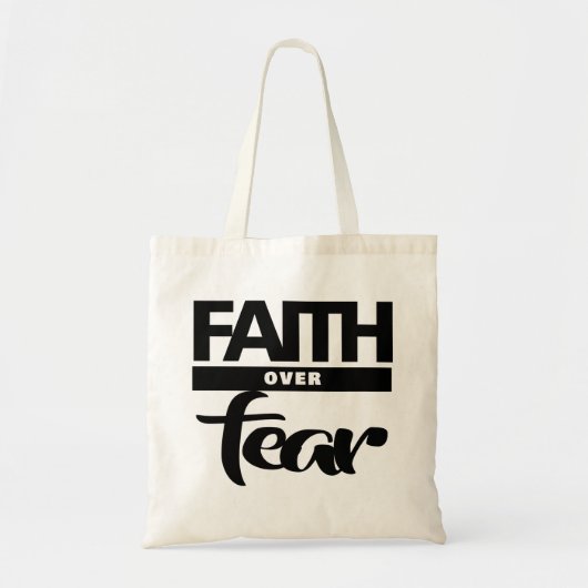 Faith Over Fea Tote Bag (Voorkant)