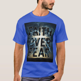 Faith Over Fear 2.0 Christelijk T-Shirt voor Heren