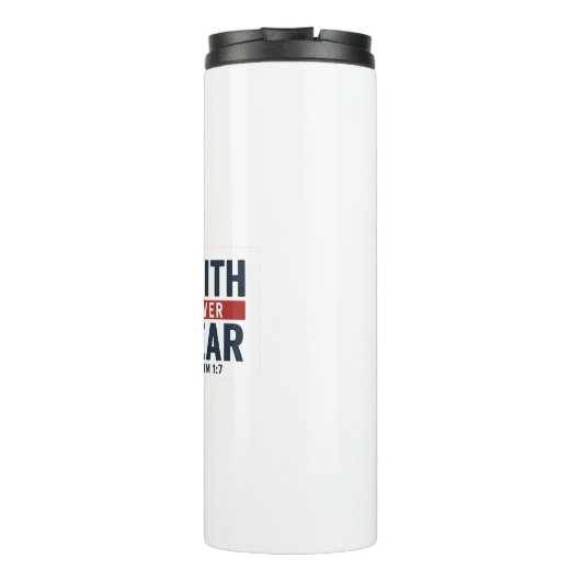 Faith Over Fear – 2 Timothy 1:7 Thermosbeker (Achterkant)