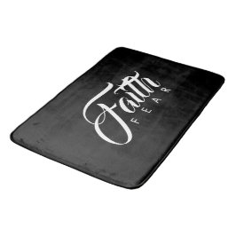 Faith Over Fear Black Badmat