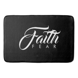 Faith Over Fear Black Badmat