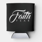 Faith Over Fear Black Blikjeskoeler (Voorkant)