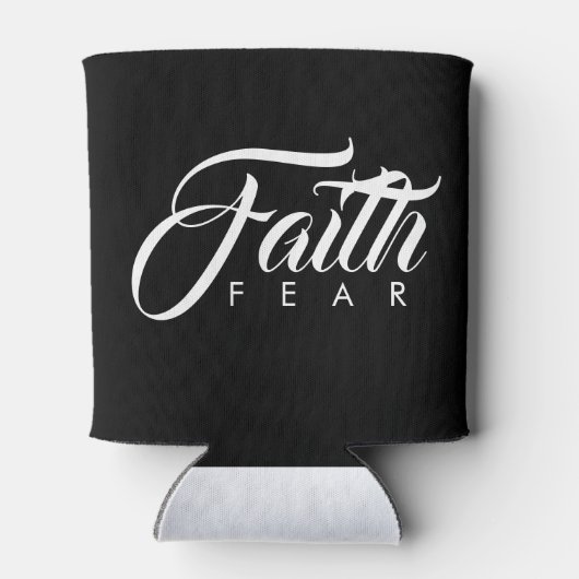 Faith Over Fear Black Blikjeskoeler (Achterkant)