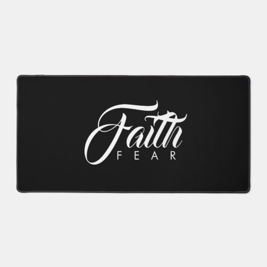 Faith Over Fear Black Bureaumat (Voorkant)