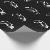 Faith Over Fear Black Cadeaupapier (Hoek)