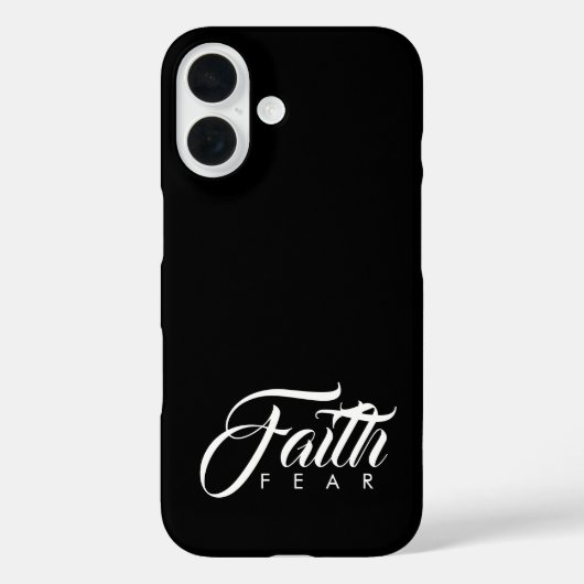 Faith Over Fear Black Case-Mate iPhone Case (Achterkant)