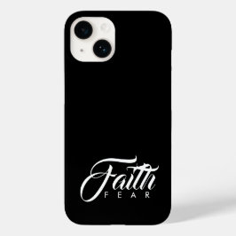 Faith Over Fear Black iPhone 16 Hoesje