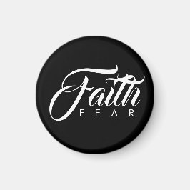 Faith Over Fear Black Magneet